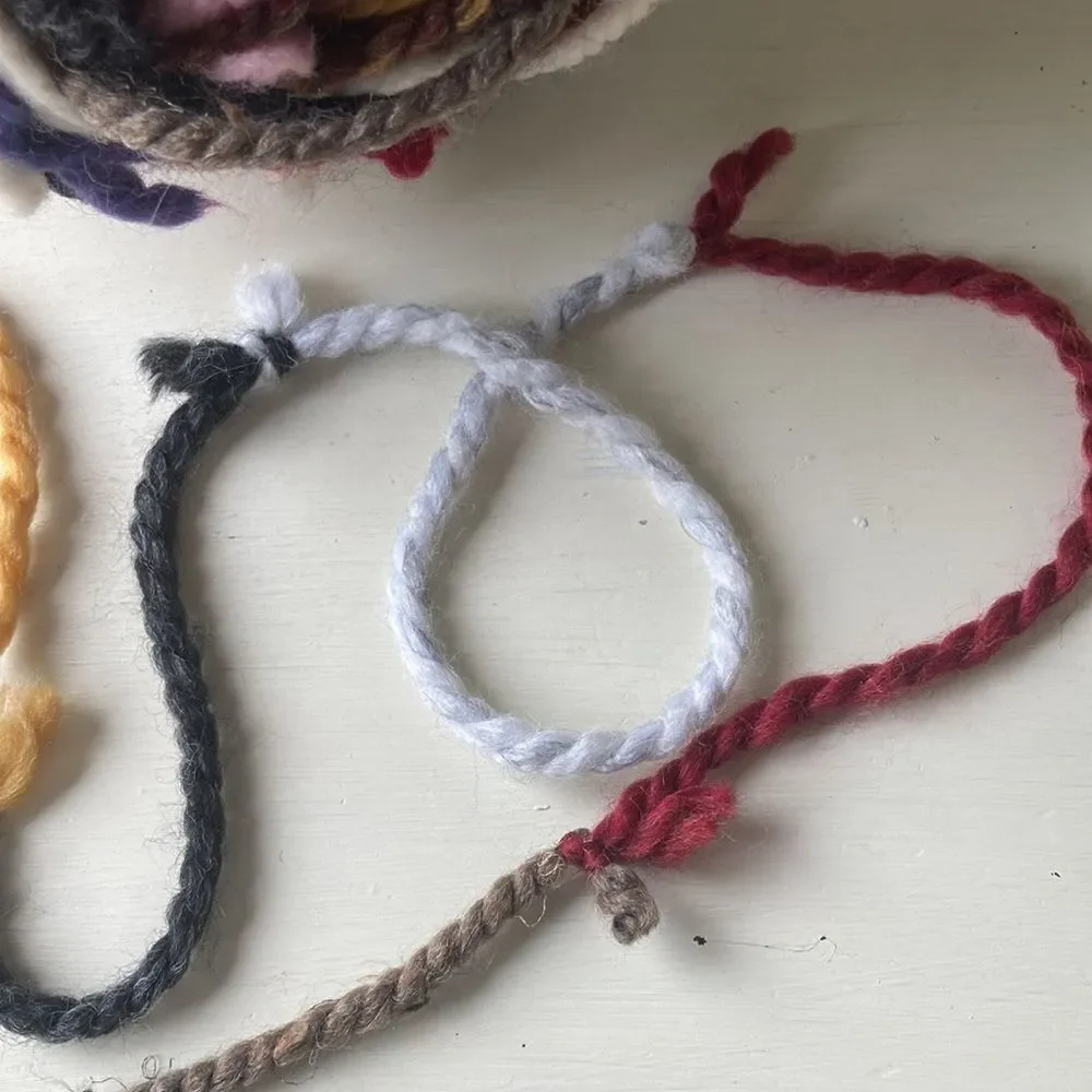 Big Ball Of Mixed 🧶 Yarns That Have Been Tied Together Ready For Creation